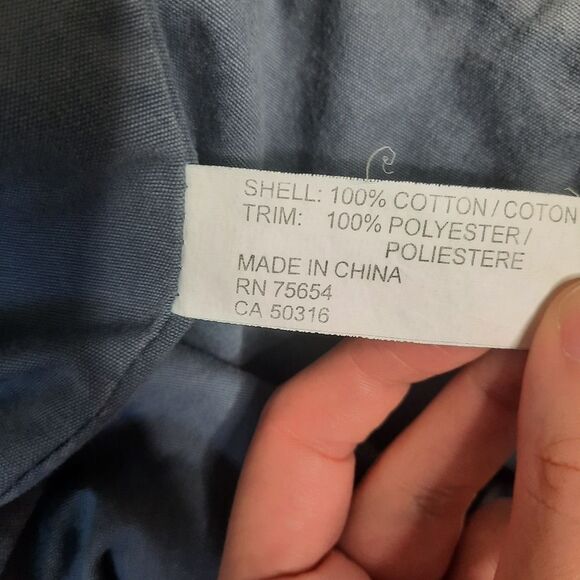 Abercrombie Vintage Y2K Tote Bag Casual Everyday School Blue-Gray - Picture 5 of 7